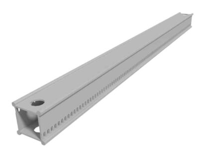 Rail 4", Dual Slotted.  6' Length.  Suitable for rail connector