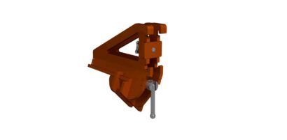Mounting Clamp for Tube Sheet Right, 150 mm / 6", Aluminum