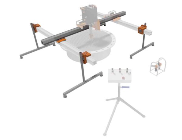 Vertical H-Frame Setup with Support Legs (for Flex Frame 2.5") - Image 2